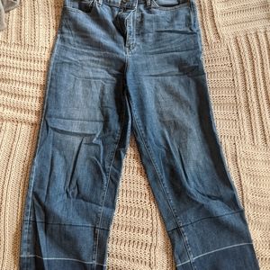 Uniqulo Wide-Leg Distressed Denim Floods